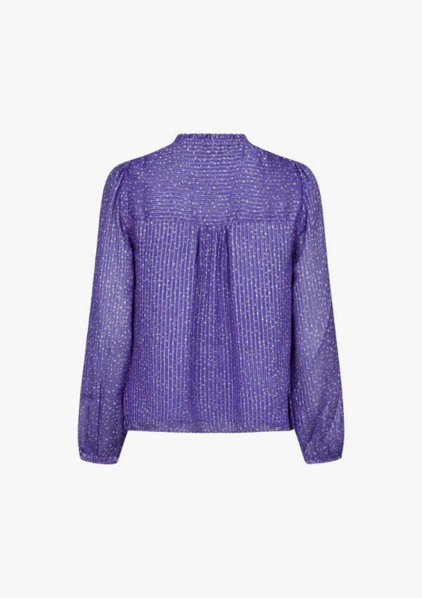 NEO NOIR BISA SPARKLE BLUSE LILLA