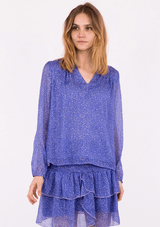 NEO NOIR BISA SPARKLE BLUSE LILLA