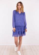NEO NOIR BISA SPARKLE BLUSE LILLA