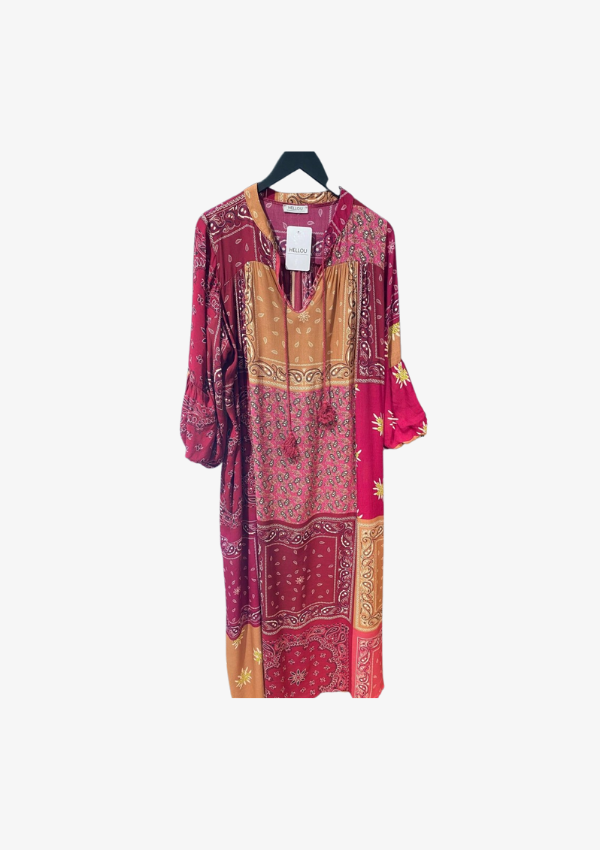Hello U Sofie dress - Warm red