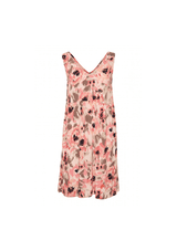 KAFFE CAPILO KJOLE PEACH OG BEIGE BLOMSTER