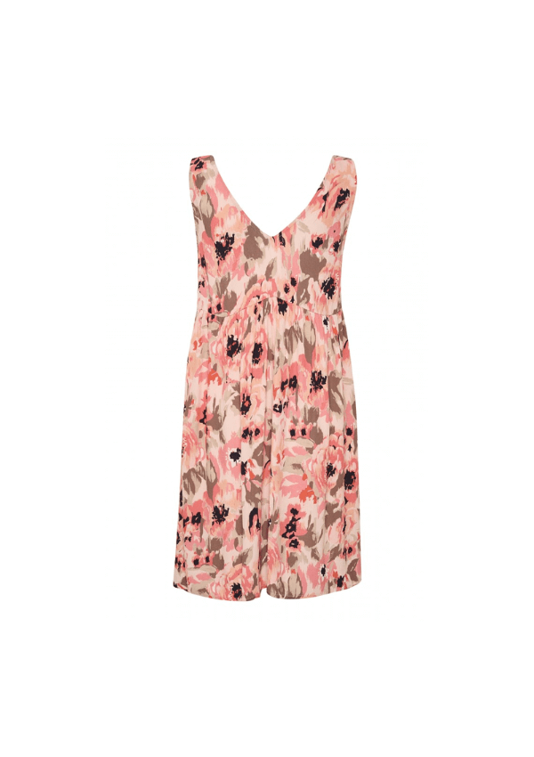 KAFFE CAPILO KJOLE PEACH OG BEIGE BLOMSTER