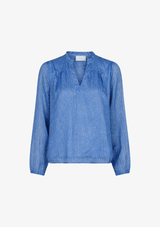 NEO NOIR BISA SPARKLE BLUSE BLÅ