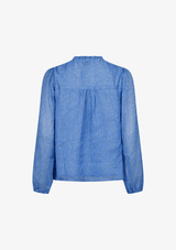 NEO NOIR BISA SPARKLE BLUSE BLÅ