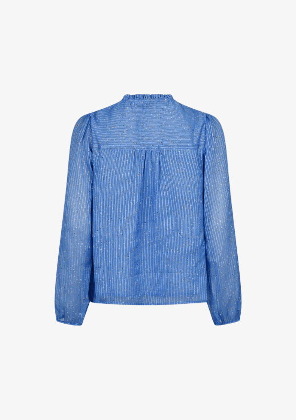 NEO NOIR BISA SPARKLE BLUSE BLÅ