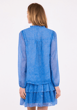 NEO NOIR BISA SPARKLE BLUSE BLÅ