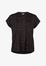 ZOEY T-SHIRT DOT BLACK