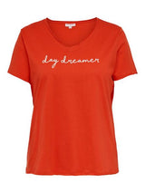Only Carmakoma T-shirt med print Quote