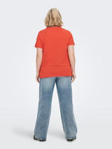 Only Carmakoma T-shirt med print Quote