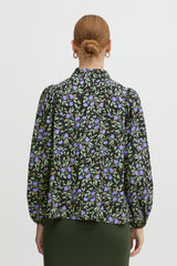 Ichi Liv Skjorte lilla blomster
