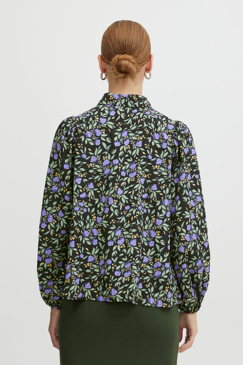 Ichi Liv Skjorte lilla blomster