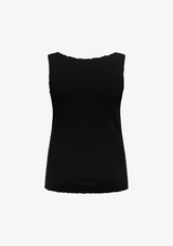 ONLY CARMAKOMA RUFFLE LIFE TOP BLACK