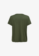 ONLY CARMAKOMA NOOS T-SHIRT ARMY