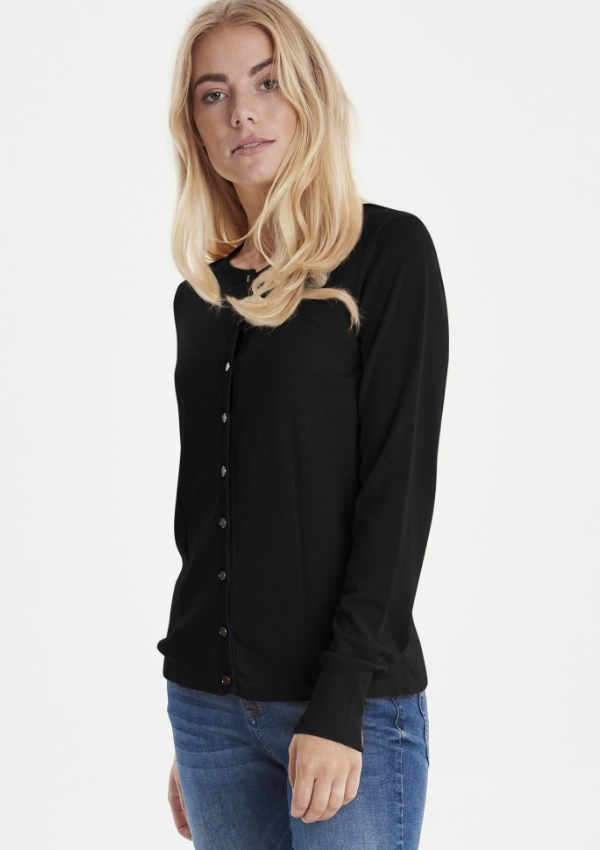 PULZ CARDIGAN - SARA BLACK