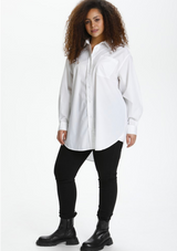 KAFFE Curve Clone skjorte - White