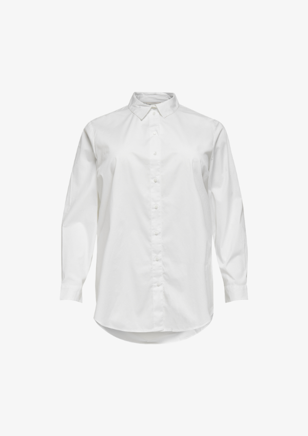 ONLY CARMAKOMA KATRINE SKJORTE WHITE