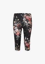 Culture Semira capri leggings - black flowers