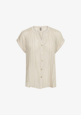 Culture Senada capsleeve skjorte - Creme