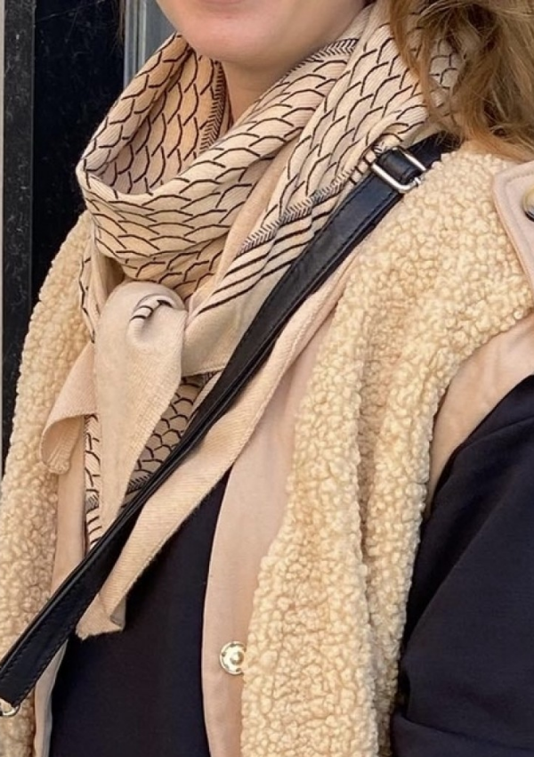GAUGE & PLY TØRKLÆDE - GAIA SCARF CAMEL