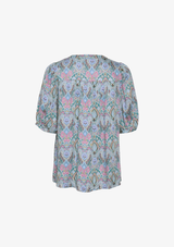 CULTURE BLUSE PAIA LYSEBLÅT PRINT