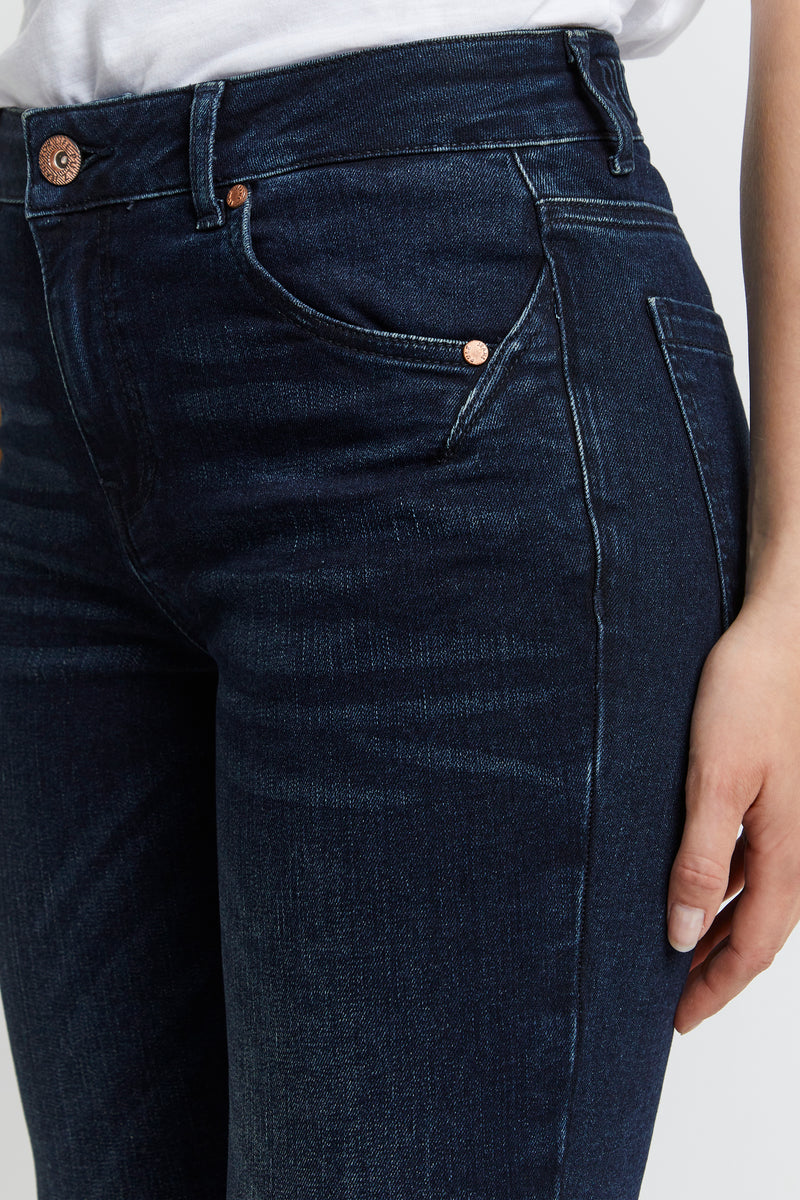 Pulz Emma jeans skinny leg mørk blå