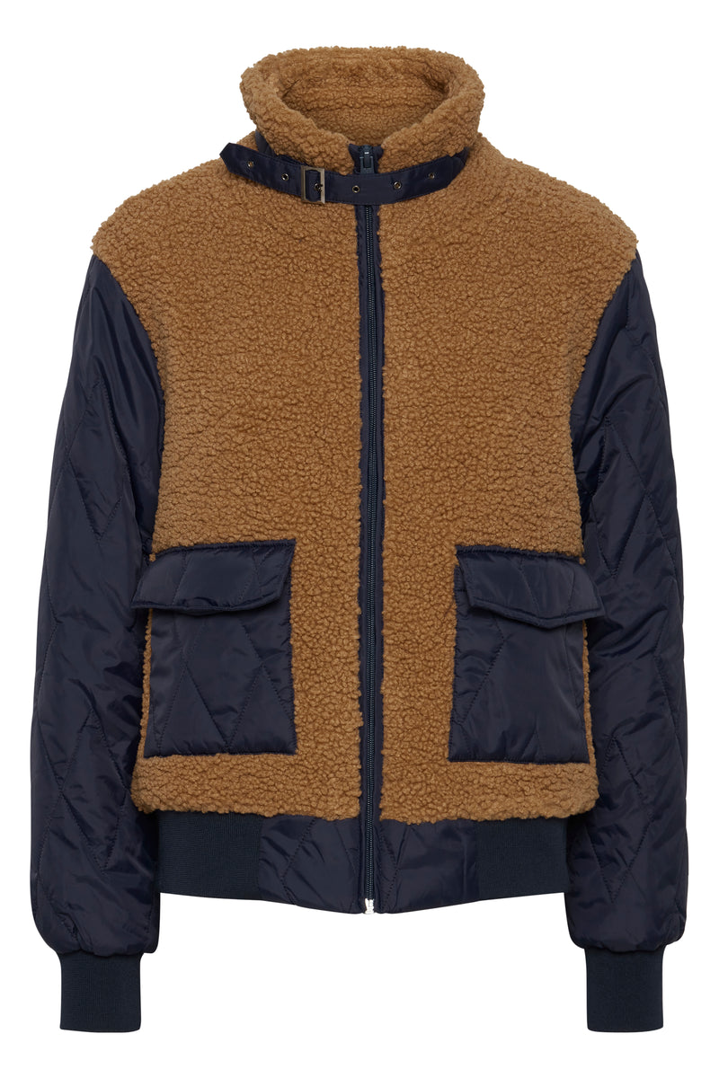 Pulz teddy jakke June brun