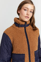 Pulz teddy jakke June brun