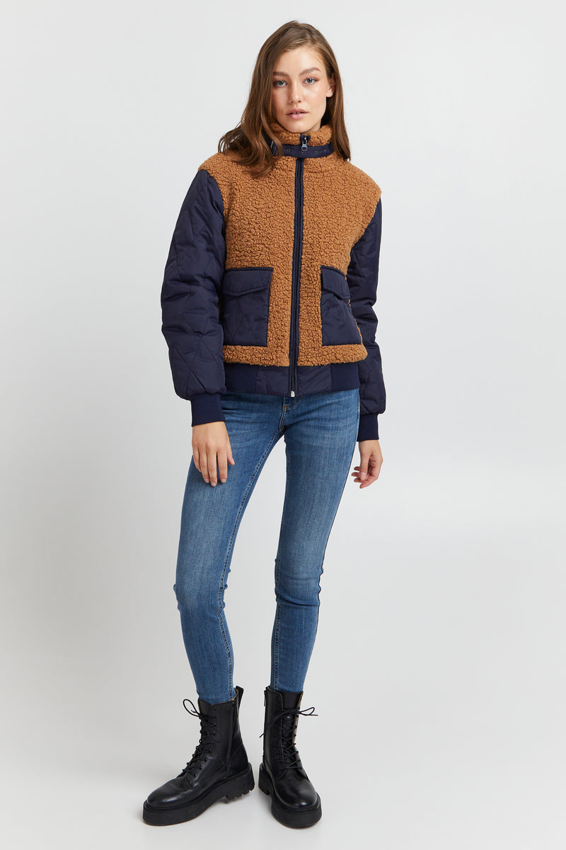 Pulz teddy jakke June brun