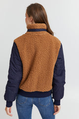 Pulz teddy jakke June brun
