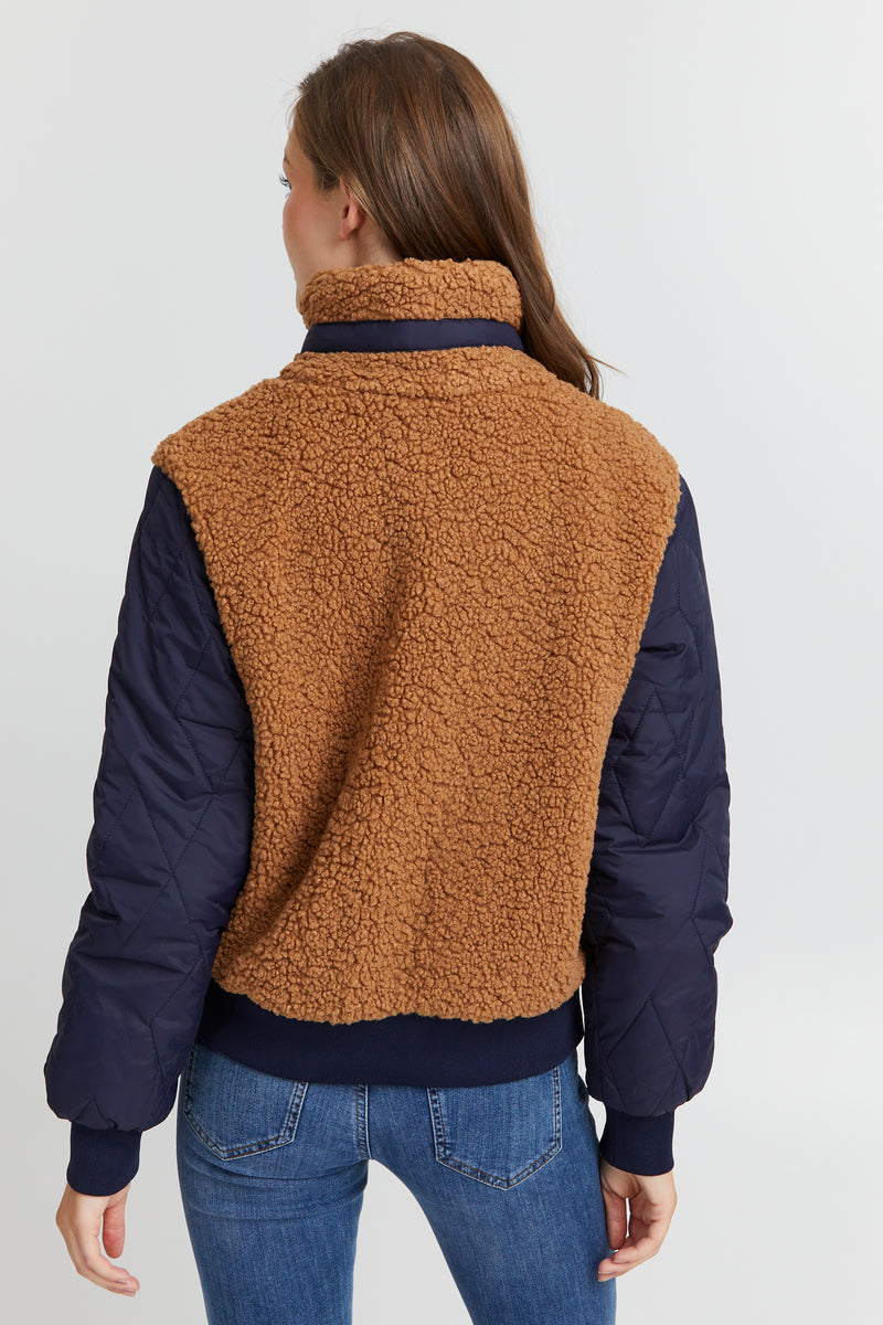Pulz teddy jakke June brun