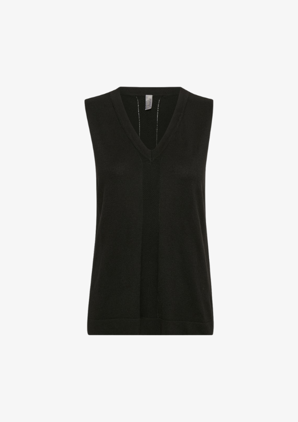 Culture vest - Anne Marie - Drop black