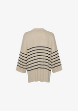 CULTURE ANNEMARIE BLUSE STRIBET SAND
