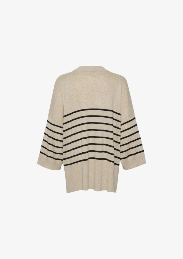 CULTURE ANNEMARIE BLUSE STRIBET SAND