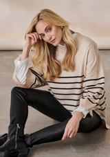 CULTURE ANNEMARIE BLUSE STRIBET SAND