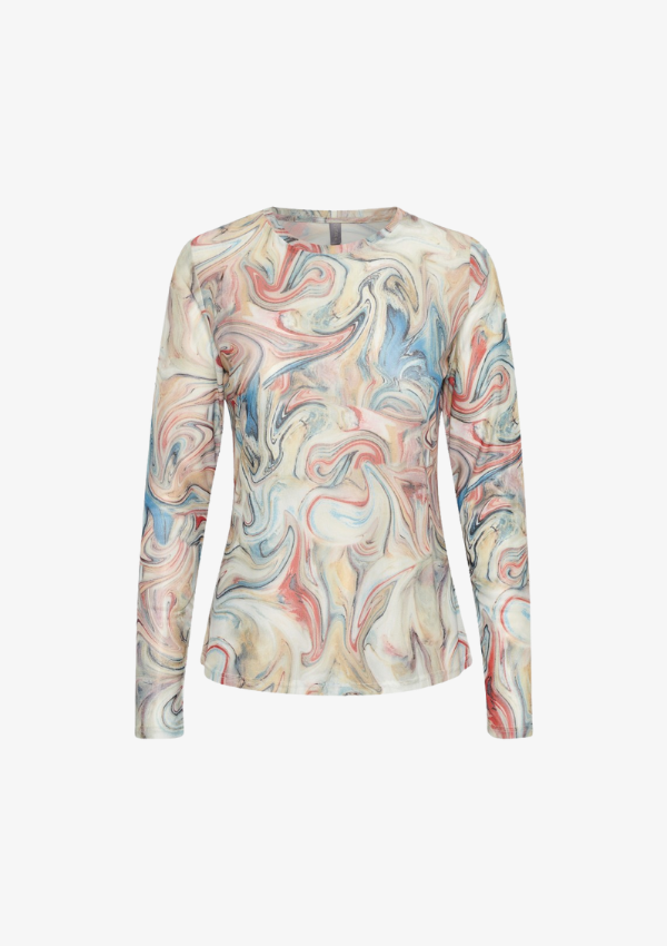 Culture Gabbie basis t-shirt- multi farvet