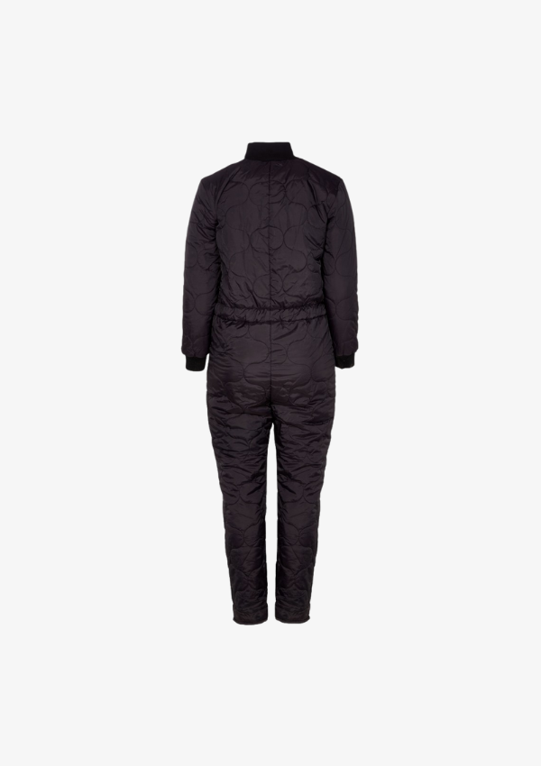 ZOEY DANIELLA QUILT JUMPSUIT BLACK