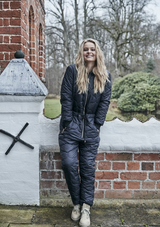 ZOEY DANIELLA QUILT JUMPSUIT BLACK