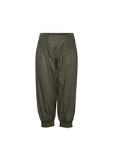 PULZ JILL BUKSER CAPRI WIDE LEG GREEN