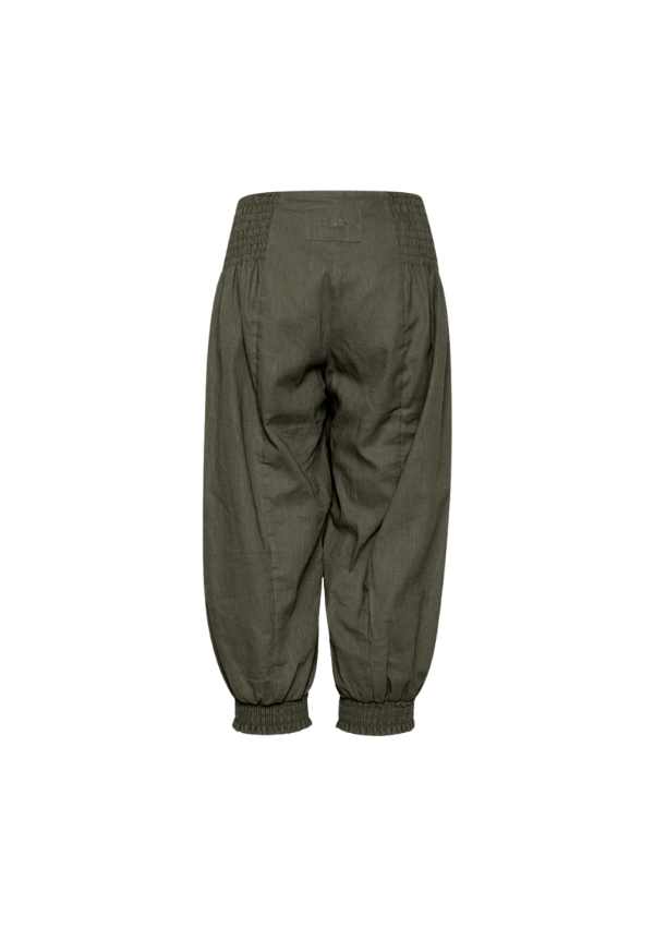 PULZ JILL BUKSER CAPRI WIDE LEG GREEN