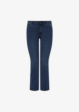 ONLY CARMAKOMA AUGUSTA JEANS MEDIUM BLÅ