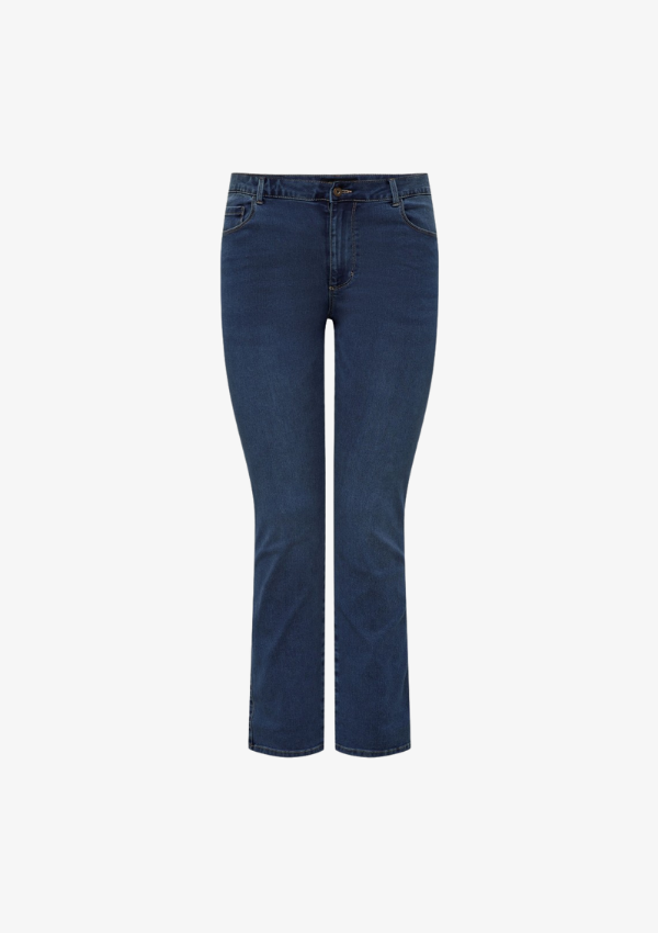 ONLY CARMAKOMA AUGUSTA JEANS MEDIUM BLÅ
