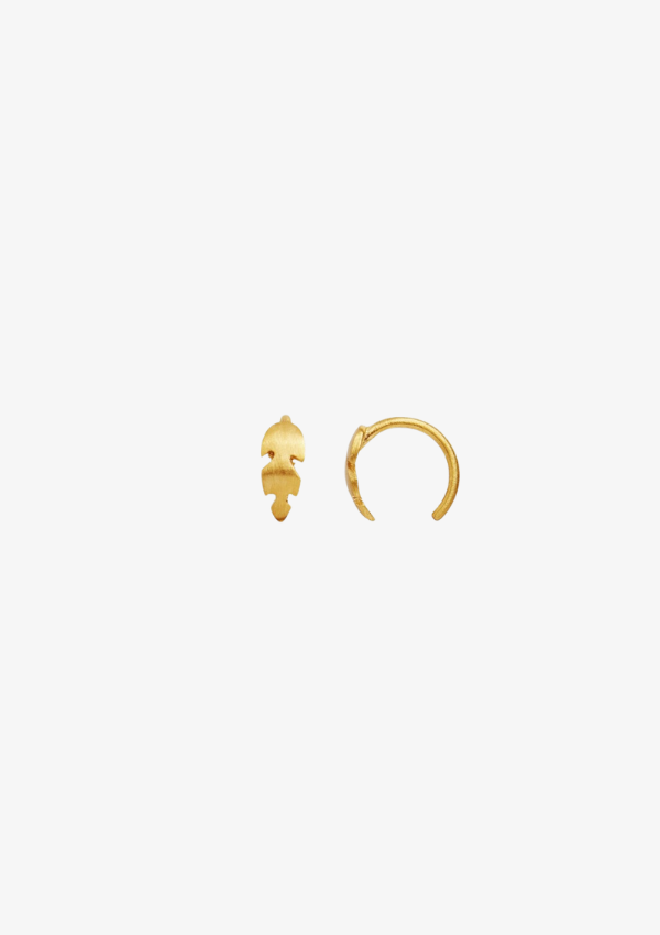 STINE A ØRERING - PETIT FEATHER EARRING PIECE GOLD