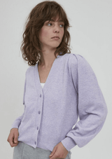 ICHI HALPA CARDIGAN LILAC