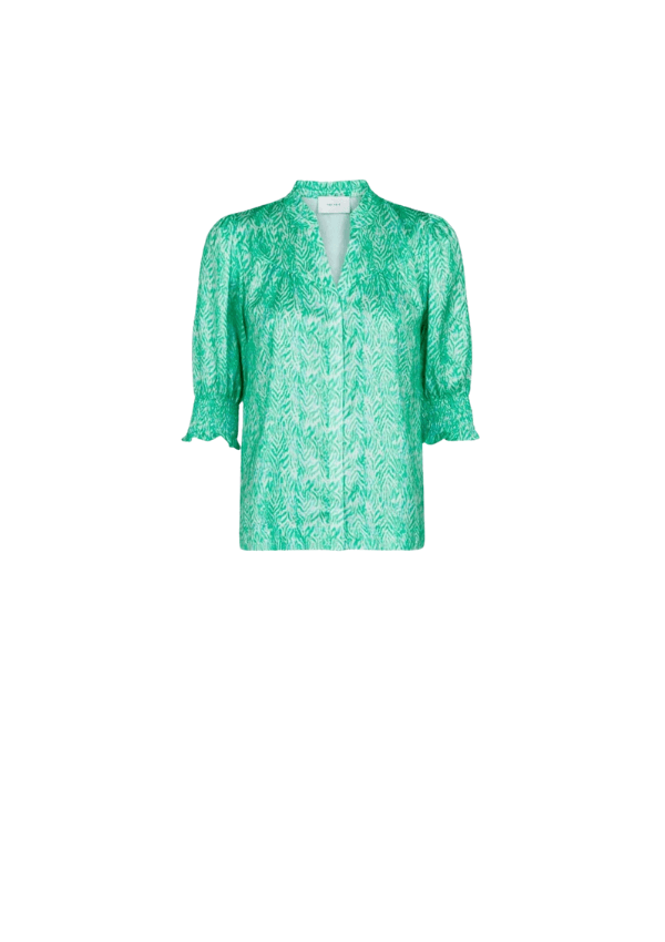 NEO NOIR BLUSE DIANA DITSY GLOW GRØN