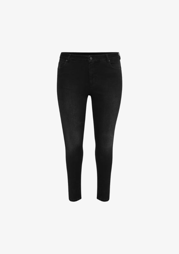 KAFFE KURVE FLORA LONG JEANS SORT