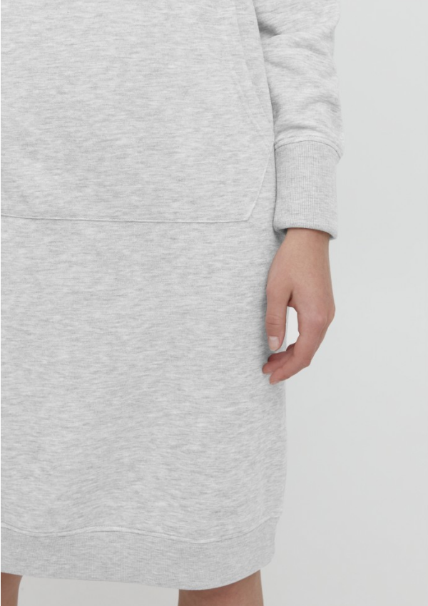 ICHI Jondell long sweatshirt kjole