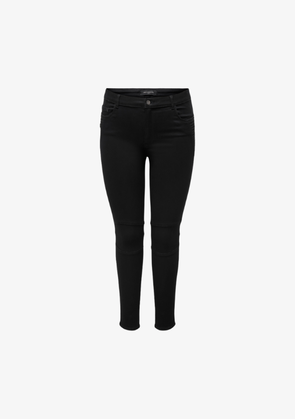 ONLY CARMAKOMA AUGUSTA BIKER JEANS BLACK