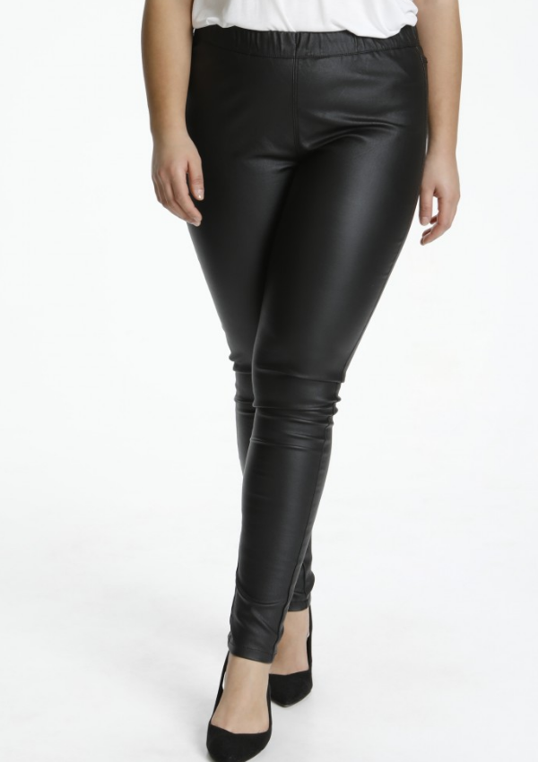 KAFFE CURVE COATED LEGGINS SORT