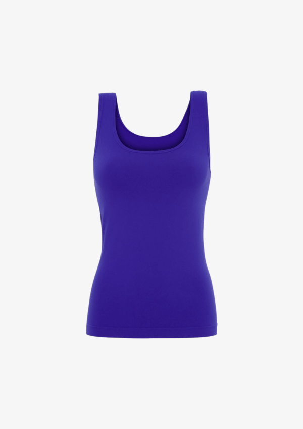 Tim & Simonsen glat tank top Ellen koboltblå