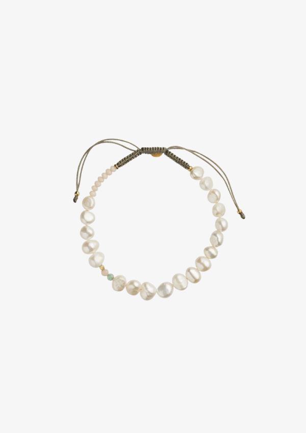 STINE A ARMBÅND PLANBØRNEFONDEN PERLIECREME BRACELET